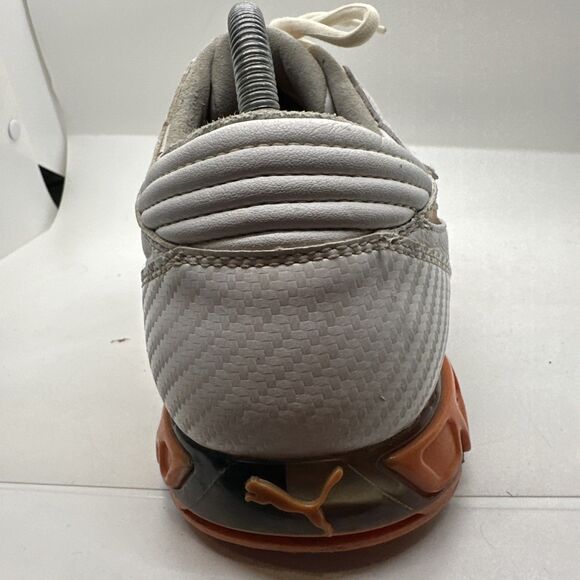 Puma Super Cell Fusion Ice Golf Shoes White, Orange, Silver Size 9.5 (18581607) main image 11